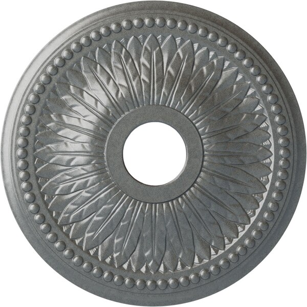 Ekena Millwork Bailey Ceiling Medallion (Fits Canopies up to 5 3/4"), 18"OD x 3 3/4"ID x 1 1/2"P, Platinum CM18BIPLS - main